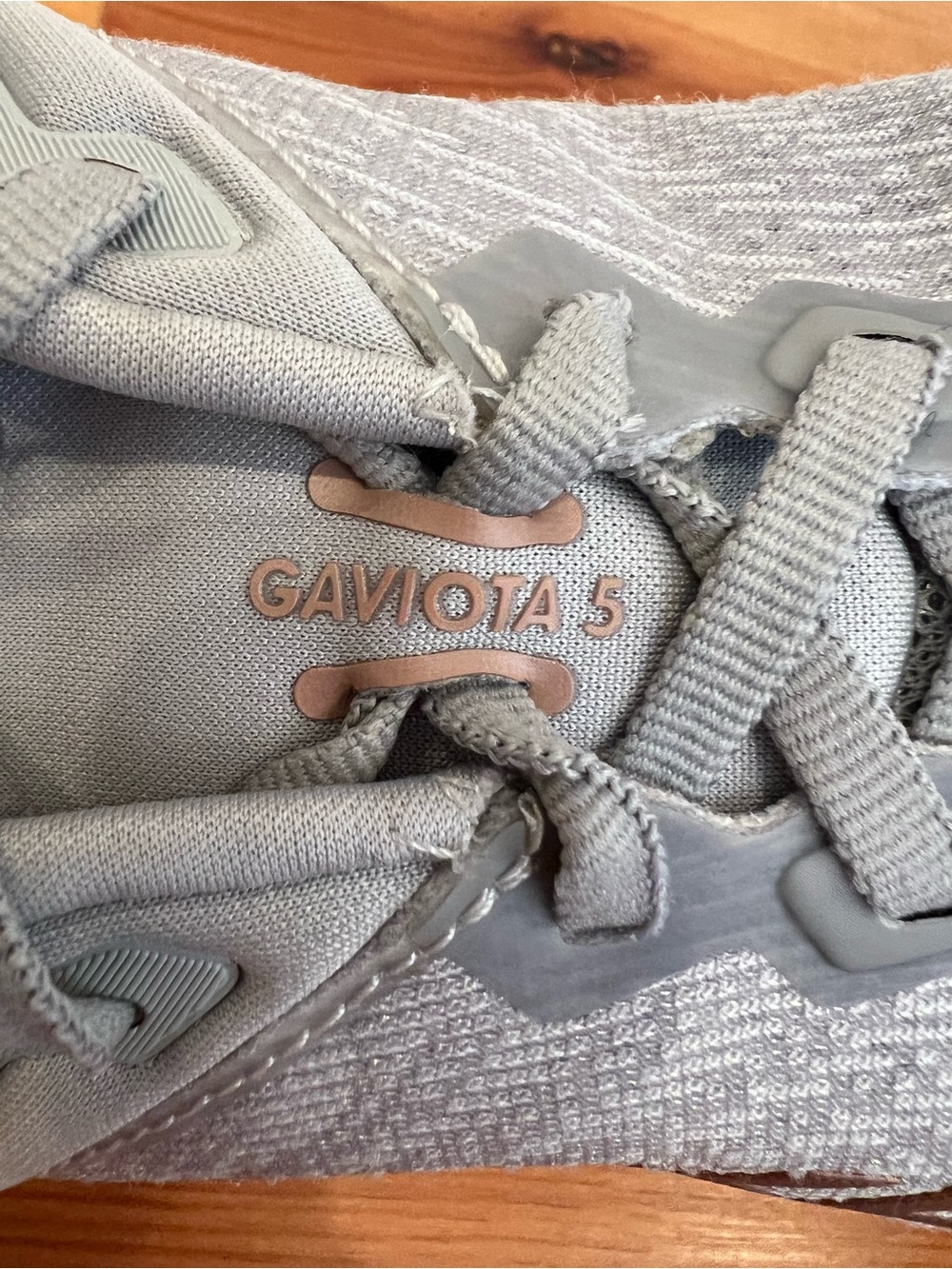 Hoka Gaviota 5 Running Shoes Womens 10.5B Harbor Mist Rose Gold Athletic Active - Picture 15 of 16